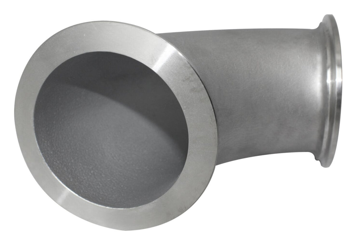 A metallic TAMD parts pipe elbow fitting 